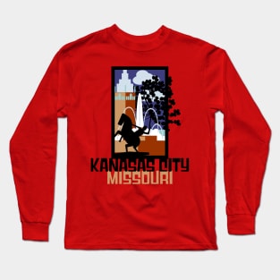 Kansas City Skyline T-Shirt Long Sleeve T-Shirt